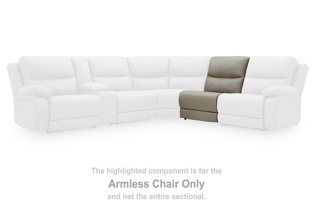 Narwhal Place Reclining Sectional with Storage Console - Furniture Land (Milwaukee, WI)