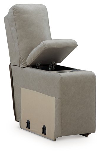 Narwhal Place Reclining Sectional with Storage Console - Furniture Land (Milwaukee, WI)