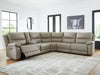 Narwhal Place Reclining Sectional with Storage Console - Furniture Land (Milwaukee, WI)
