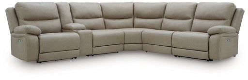 Narwhal Place Reclining Sectional with Storage Console - Furniture Land (Milwaukee, WI)