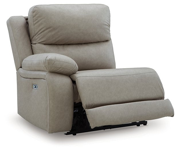 Narwhal Place Reclining Sectional with Storage Console - Furniture Land (Milwaukee, WI)