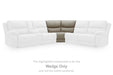 Narwhal Place Reclining Sectional with Storage Console - Furniture Land (Milwaukee, WI)