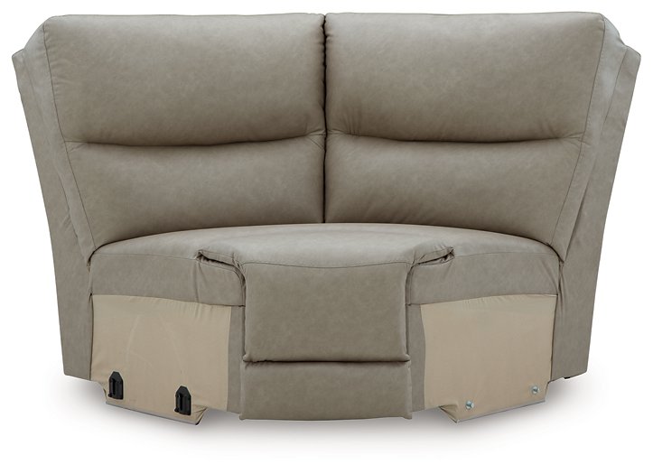 Narwhal Place Reclining Sectional with Storage Console - Furniture Land (Milwaukee, WI)