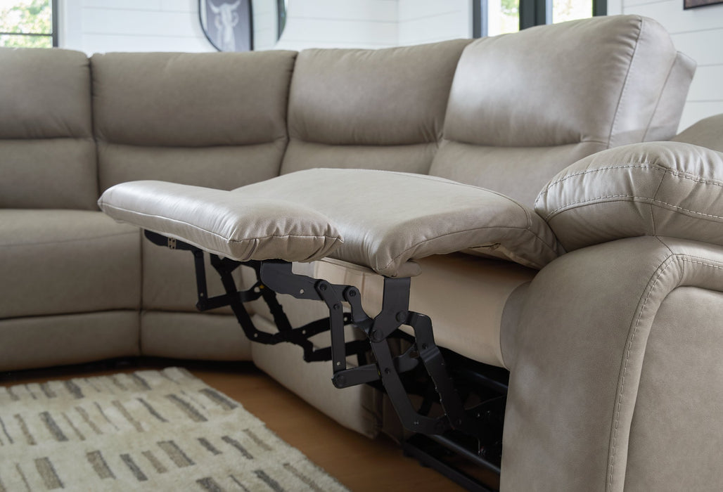 Narwhal Place Reclining Sectional with Storage Console - Furniture Land (Milwaukee, WI)