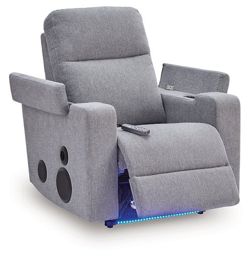Pineland Power Glider Recliner with Audio System - Furniture Land (Milwaukee, WI)