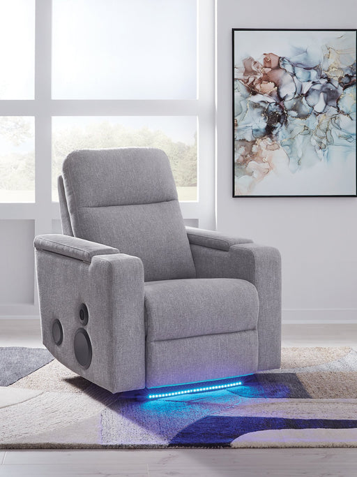 Pineland Power Glider Recliner with Audio System - Furniture Land (Milwaukee, WI)