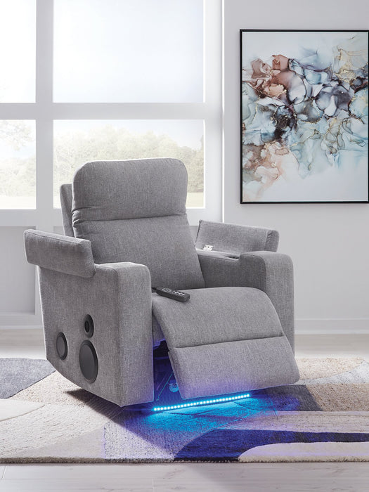 Pineland Power Glider Recliner with Audio System - Furniture Land (Milwaukee, WI)