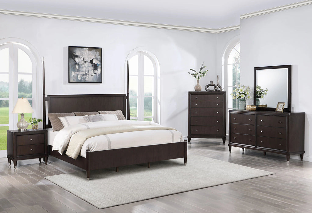 Emberlyn Four-Poster Panel Bed