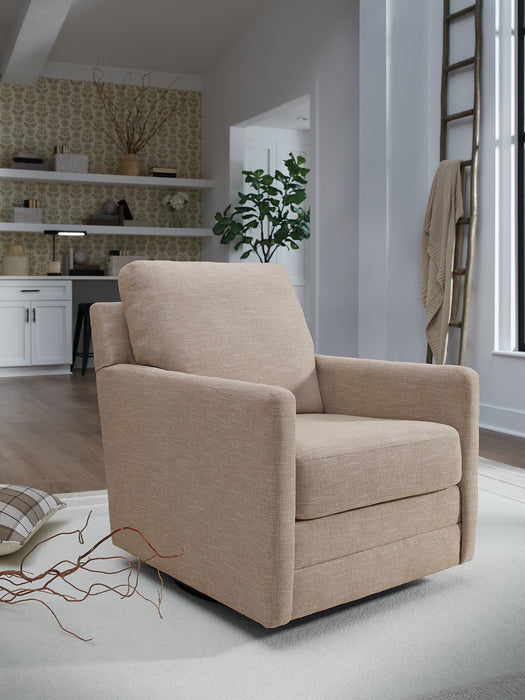 Freybourne Next-Gen Nuvella Swivel Accent Chair - Furniture Land (Milwaukee, WI)