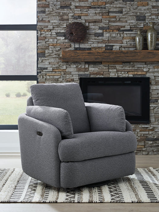 Alainmont Next-Gen Nuvella Swivel Power Recliner - Furniture Land (Milwaukee, WI)