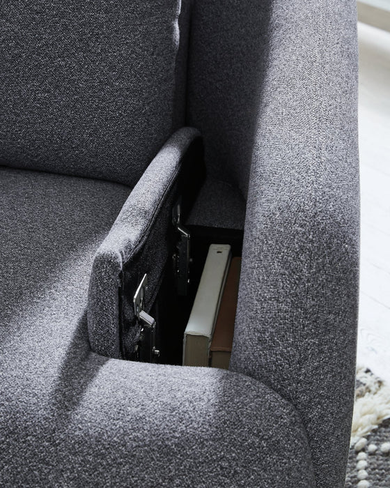 Alainmont Next-Gen Nuvella Swivel Power Recliner - Furniture Land (Milwaukee, WI)