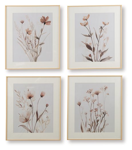 Chettings Wall Art (Set of 4) - Furniture Land (Milwaukee, WI)