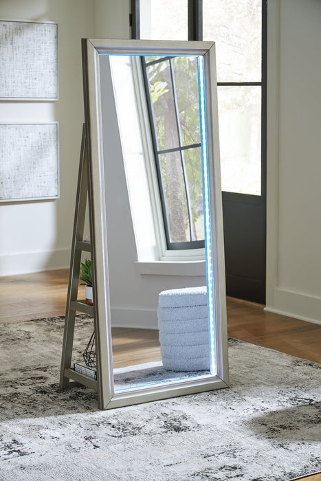 Evesen Floor Standing Mirror/Storage - Furniture Land (Milwaukee, WI)