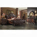 Versailles 2-Tone Dark Brown PU & Cherry Oak Eastern King Bed image