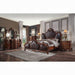 Picardy PU & Cherry Oak Queen Bed - Furniture Land (Milwaukee, WI)