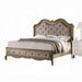 Chelmsford Beige Fabric & Antique Taupe Eastern King Bed - Furniture Land (Milwaukee, WI)