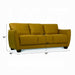 Valeria Mustard Leather Sofa - Furniture Land (Milwaukee, WI)