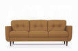 Radwan Camel Leather Sofa - Furniture Land (Milwaukee, WI)