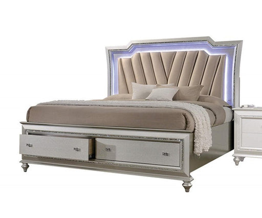 Acme Furniture Kaitlyn Queen Storage Bed in Champagne - Furniture Land (Milwaukee, WI)