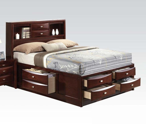 Acme Ireland Queen Storage Bed in Brown 21600Q - Furniture Land (Milwaukee, WI)
