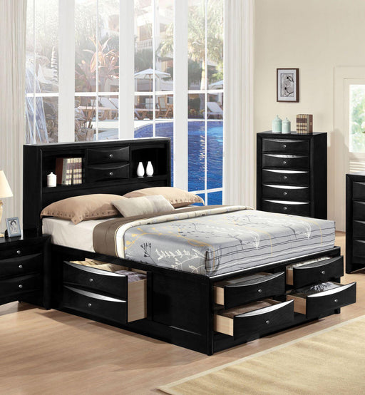 Acme Ireland Queen Storage Bed in Black 21610Q - Furniture Land (Milwaukee, WI)
