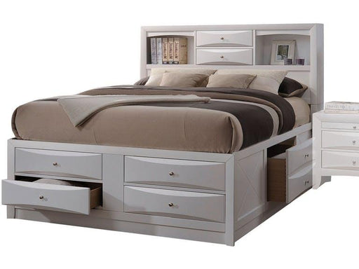 Acme Ireland Queen Storage Bed in White 21700Q - Furniture Land (Milwaukee, WI)