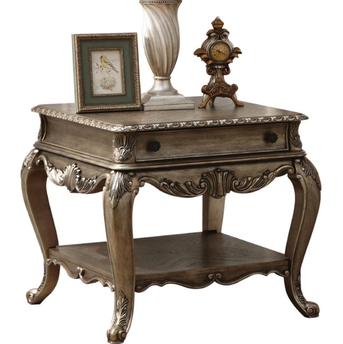 Acme Ragenardus End Table in Vintage Oak 86032 - Furniture Land (Milwaukee, WI)