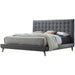 Acme Valda Queen Upholstered Bed in Gray 24520Q - Furniture Land (Milwaukee, WI)