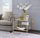 Astrid Gold & Mirror End Table - Furniture Land (Milwaukee, WI)