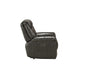 Imogen Gray Leather-Aire Recliner (Power Motion) - Furniture Land (Milwaukee, WI)