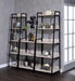 Wendral Natural & Black Bookshelf (5-Tier, 23"L) - Furniture Land (Milwaukee, WI)