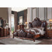 Picardy PU & Cherry Oak Eastern King Bed - Furniture Land (Milwaukee, WI)