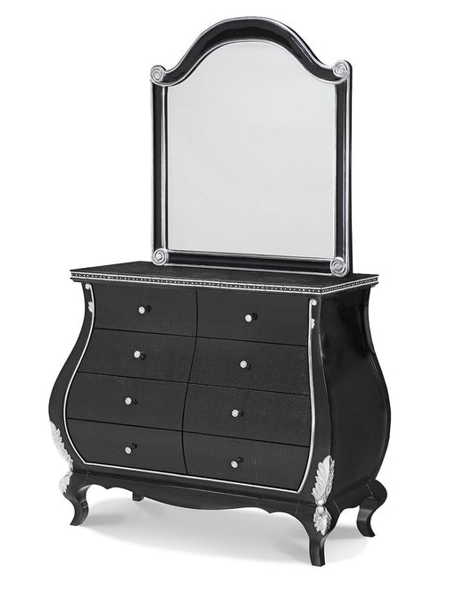 Aico Hollywood Swank Bombe Chest Mirror - Furniture Land (Milwaukee, WI)