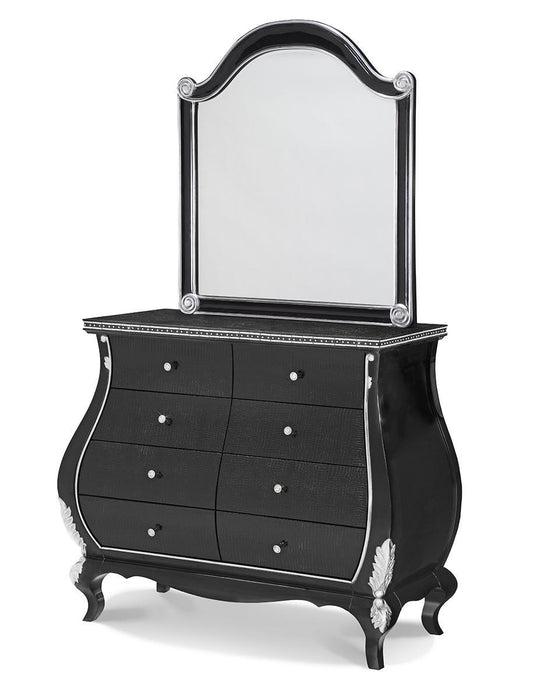 Aico Hollywood Swank Bombe Chest Mirror - Furniture Land (Milwaukee, WI)