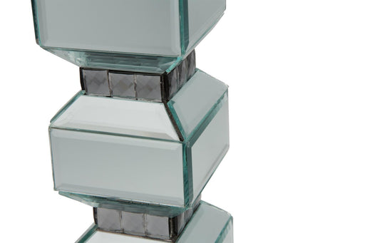 AICO Montreal 3-Tier Mirrored Candle Holder w/Crystal Accents (2/pack) - Furniture Land (Milwaukee, WI)