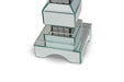 AICO Montreal 4-Tier Mirrored Candle Holder w/Crystal Accents (2/pack) - Furniture Land (Milwaukee, WI)