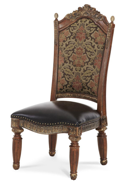 AICO Villa Valencia Side Chair in Classic Chestnut (Set of 2) - Furniture Land (Milwaukee, WI)