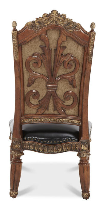 AICO Villa Valencia Side Chair in Classic Chestnut (Set of 2) - Furniture Land (Milwaukee, WI)