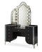 Hollywood Swank Vanity Mirror in Black Iguana - Furniture Land (Milwaukee, WI)