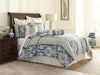 AICO Provence 9-pc Queen Duvet Set in Cadet - Furniture Land (Milwaukee, WI)