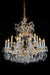 Lighting San Carlo 19 Light Chandelier in Clear and Gold - Furniture Land (Milwaukee, WI)