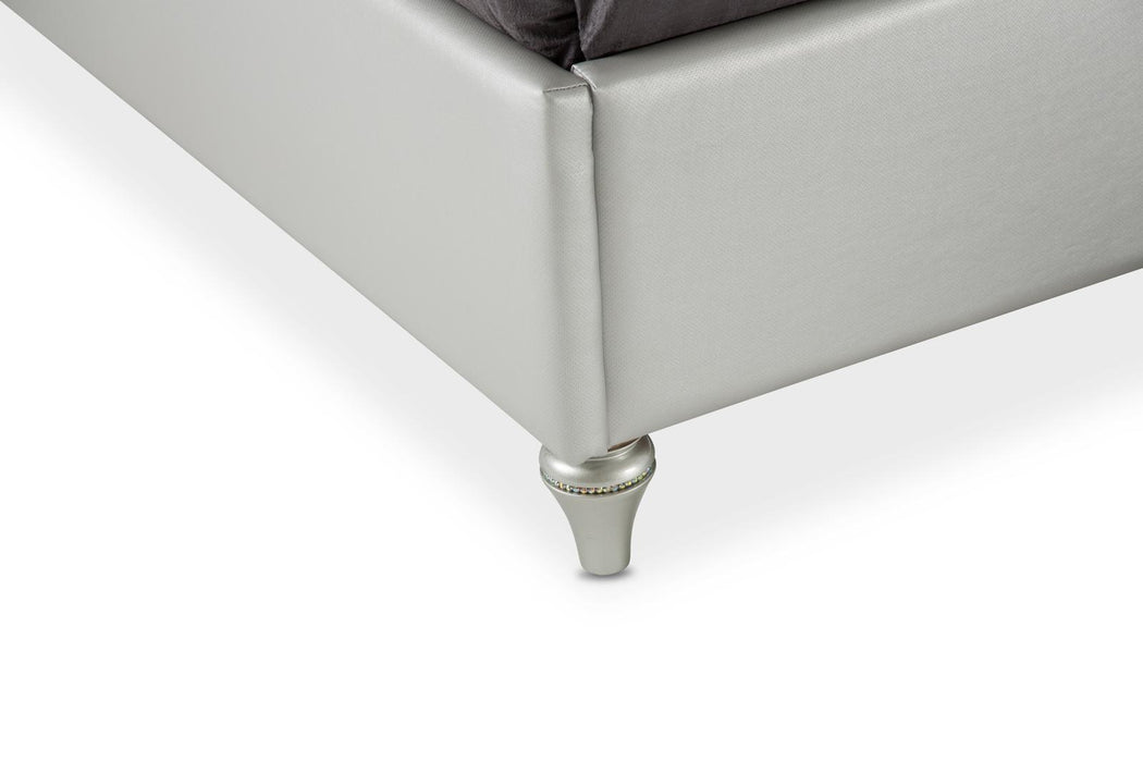 Melrose Plaza Queen Upholstered Bed in Dove 9019000QN-118 - Furniture Land (Milwaukee, WI)