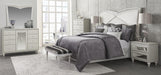 Melrose Plaza Queen Upholstered Bed in Dove 9019000QN-118 - Furniture Land (Milwaukee, WI)