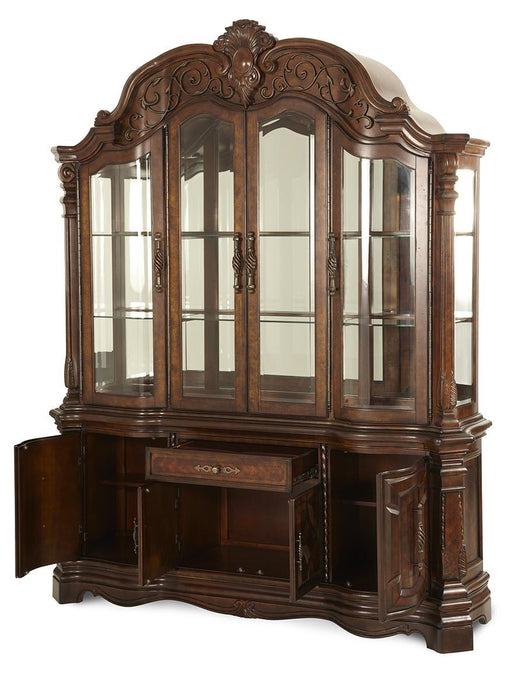 Windsor Court China Buffet in Vintage Fruitwood 70005-6-54 - Furniture Land (Milwaukee, WI)