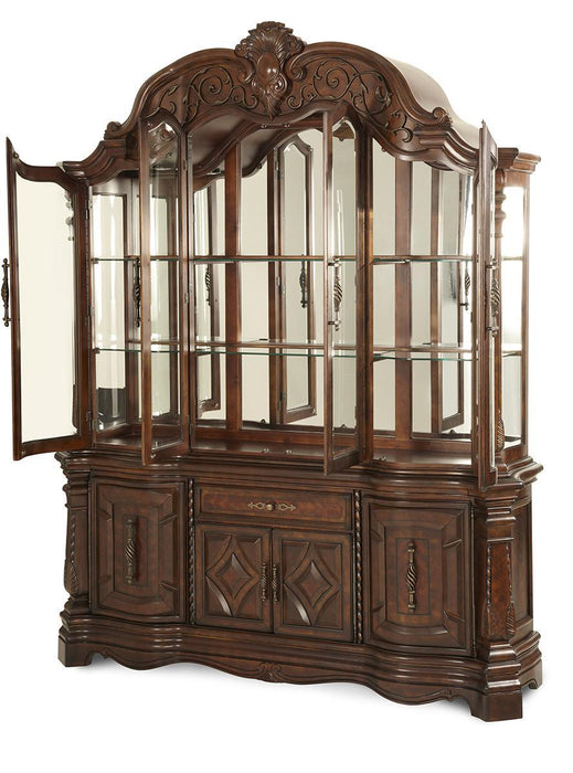 Windsor Court China Buffet in Vintage Fruitwood 70005-6-54 - Furniture Land (Milwaukee, WI)