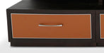 21 Cosmopolitan Left Entertainment Base in Umber/Orange - Furniture Land (Milwaukee, WI)