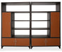 21 Cosmopolitan 2pc Bookcase in Umber/Orange - Furniture Land (Milwaukee, WI)