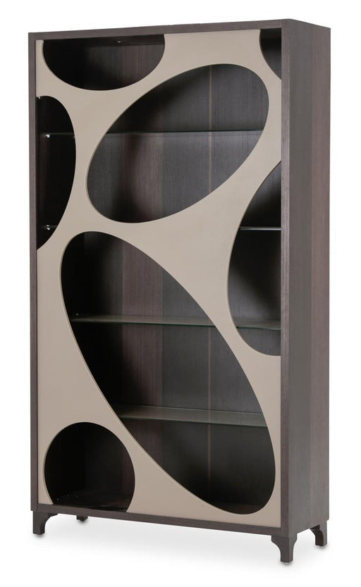 21 Cosmopolitan Curio Center Cabinet in Taupe/Umber - Furniture Land (Milwaukee, WI)