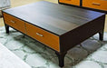 21 Cosmopolitan Rectangular Cocktail Table in Umber/Orange - Furniture Land (Milwaukee, WI)