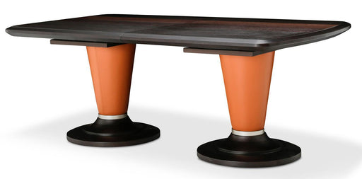 21 Cosmopolitan Rectangular Dining Table Top in Orange/Umber - Furniture Land (Milwaukee, WI)